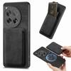 For OnePlus 12 5G Case Compatible with MagSafe Leather Back Cover with Detachable Card Holder