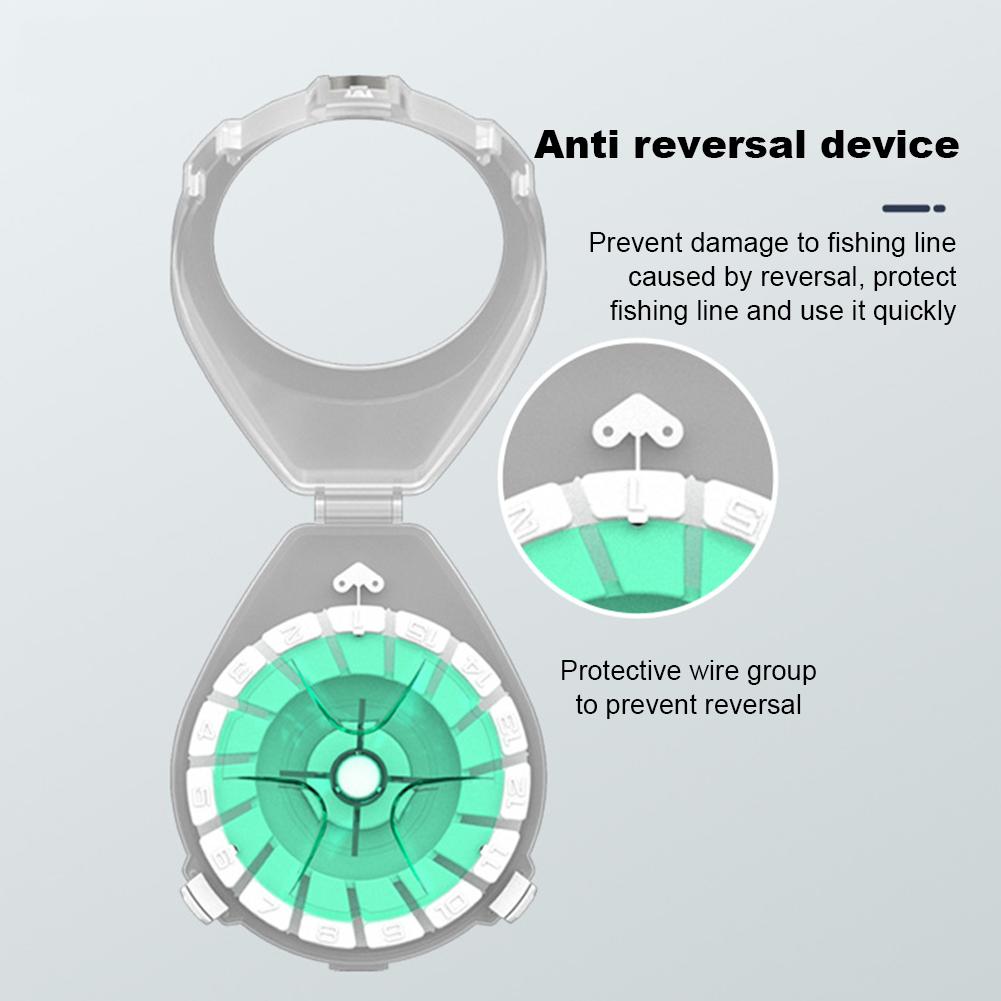 Fishing Main Coil Winding Tool Multifunctional Fishing Line Winding Board with Anti-Reversal Device Fishing Tackle