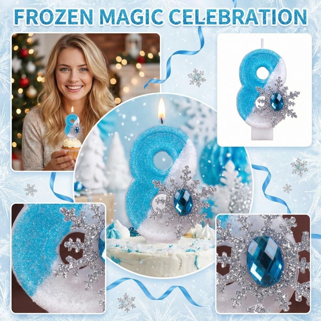 Fashion Cartoon Creative Birthday Candles Party Digital Candles