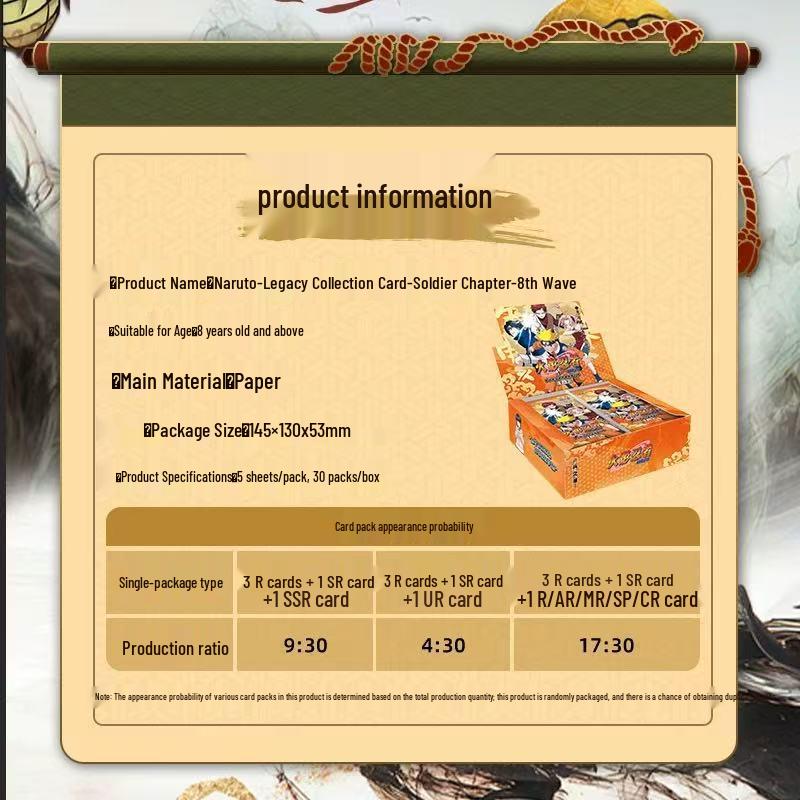 Naruto Soldier Box: Chapter 8 Deluxe SP Card Set (CR Naruto & Gaara)