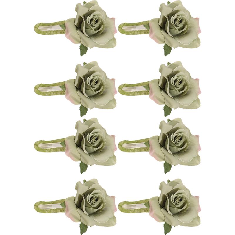 Romantic Rose Atmosphere Sweet Artificial Flower Hair Clip For Women Large Cute Duckbill Hair Accessory