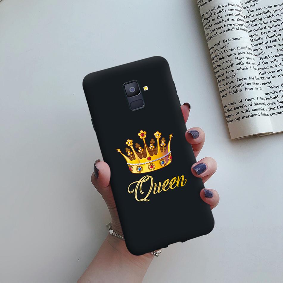 Love Heart Case For Samsung A6 2018 Cover A600F Silicon Tpu Phone Case For Samsung Galaxy A 6 A6 Plus 2018 A605F Case Cat Cactus