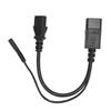IEC320 C14 Male To C13 C7 Female Power Cord Waterproof IEC320 Power Cable for Projectors 100‑250V