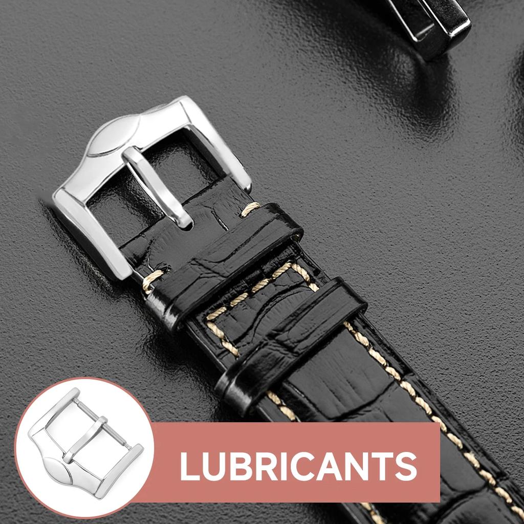 Stainless Steel Middle Brushed Watch Buckle 14mm 16mm 18mm Silver Rose Gold Black Watchband Strap Clasp Watch Accessories