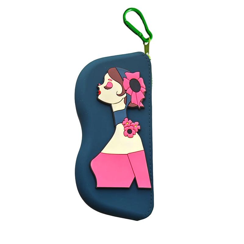 Modische Tragbare Multifunktionale Brillen Tasche Wasserdicht Staubdicht Münzbeutel Silikon Kleine Gegenstände Taschen Brillenetui für Reisen