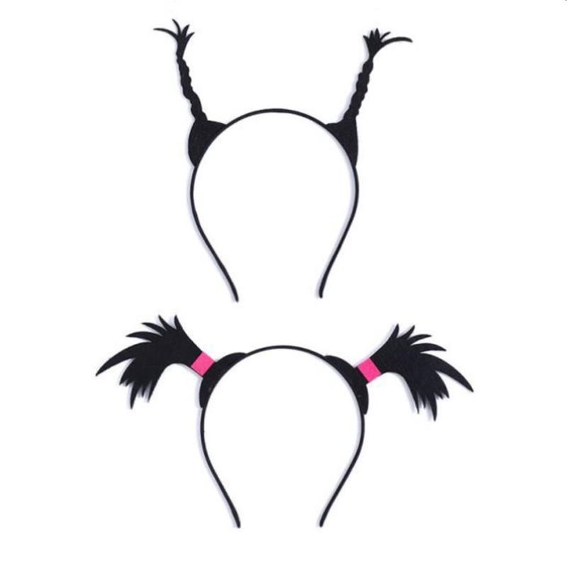 Personalized Halloween Arrow Headband & WiFi Exclamation Hair Clip for Braids