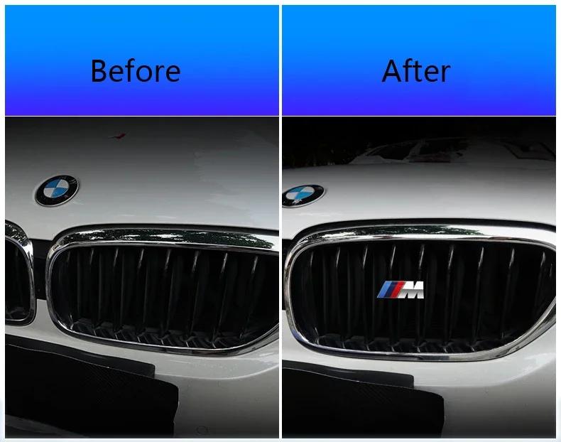 BMW Grille Emblem Car Front Modification M Badge For BMW  E91 X5 E70 F11 E30 F31 X3 F25 E61 E83 X1 E53 E87 F40 F32 E70 F36 E46