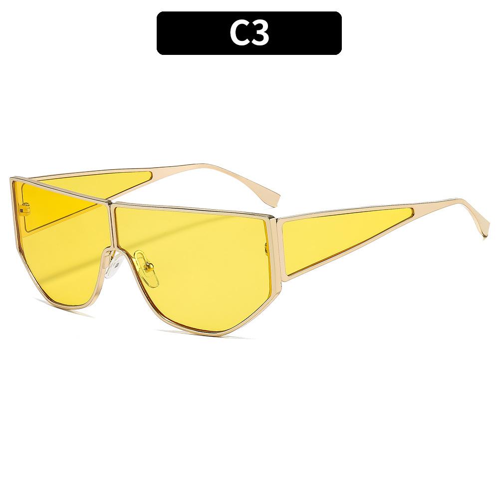 

Vintage Pilot Shield Punk Sunglasses Women 2025 Luxury Brand Fashion Metal Frame Sun Glasses Eyewear Shades UV400 Other