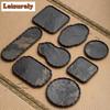 HOYIHM Rock Bamboo Rhyme Tea Tray Afternoon Tea Dessert Plate Coffee Storage Board Teapot Mat Dishes For Serving Tea Services
