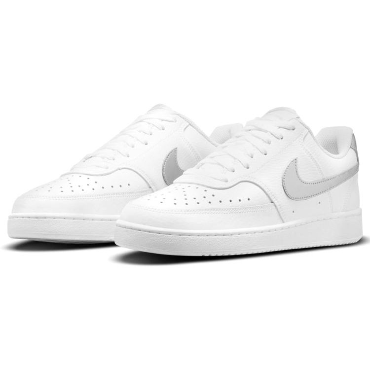 Nike  Court Vision Low White Metallic Silver Women Sneakers CD5434-111