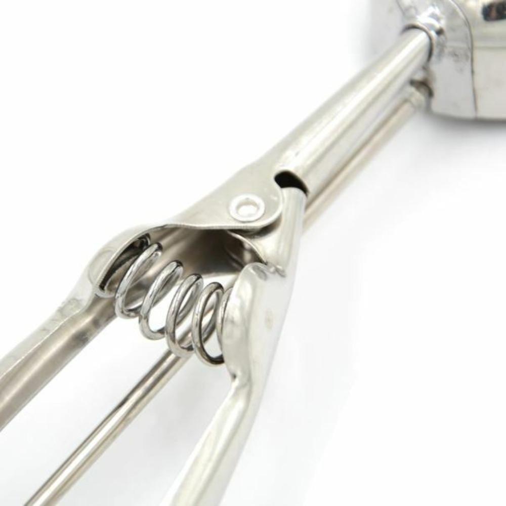 Kitchen Accessories Stainless Steel Ice Cream Spoon Food Grade Mash Potato Scoop Spring Handle