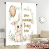 2pcs, 2D FLAT PRINTING Curtains (Without Rod) BunnyBirthdayOne Modern Print Curtains Durable Polyester Curtains Home Decor