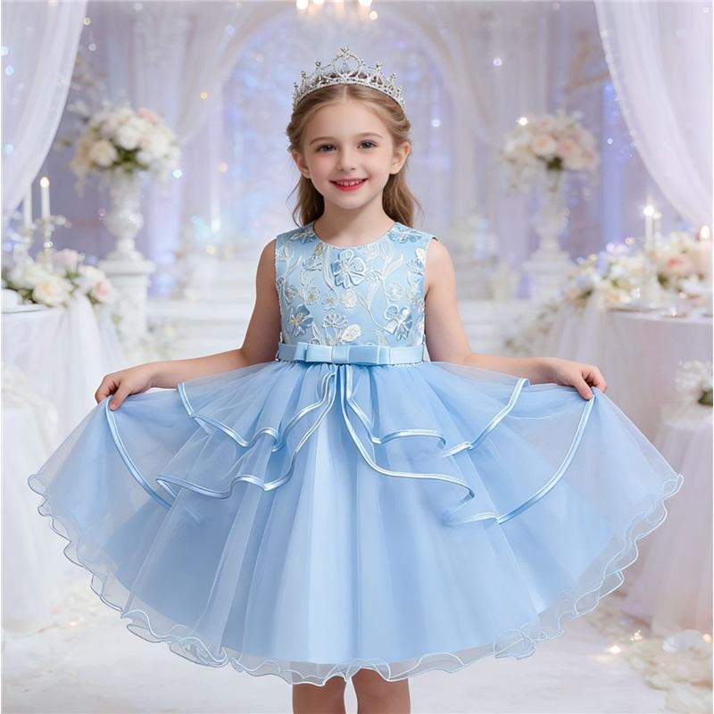 Princess Evening Gowns for Children s Birthday Parties: Fashionable Tulle Dresses for Girls 100cm