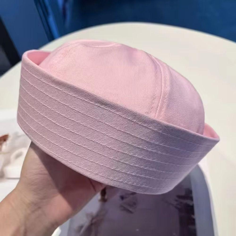 Blue Striped Navy Hat Y2K Beret Hat Korean Captain Hat  Spring