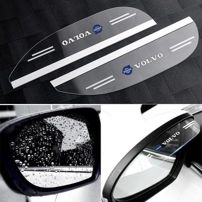 2pcs Car Side Rear View Mirror Rain Eyebrow Covers Visor Rainproof Accessories For Xc60 V60 S60 V40 V50 S80 C30 Xc40 Xc70