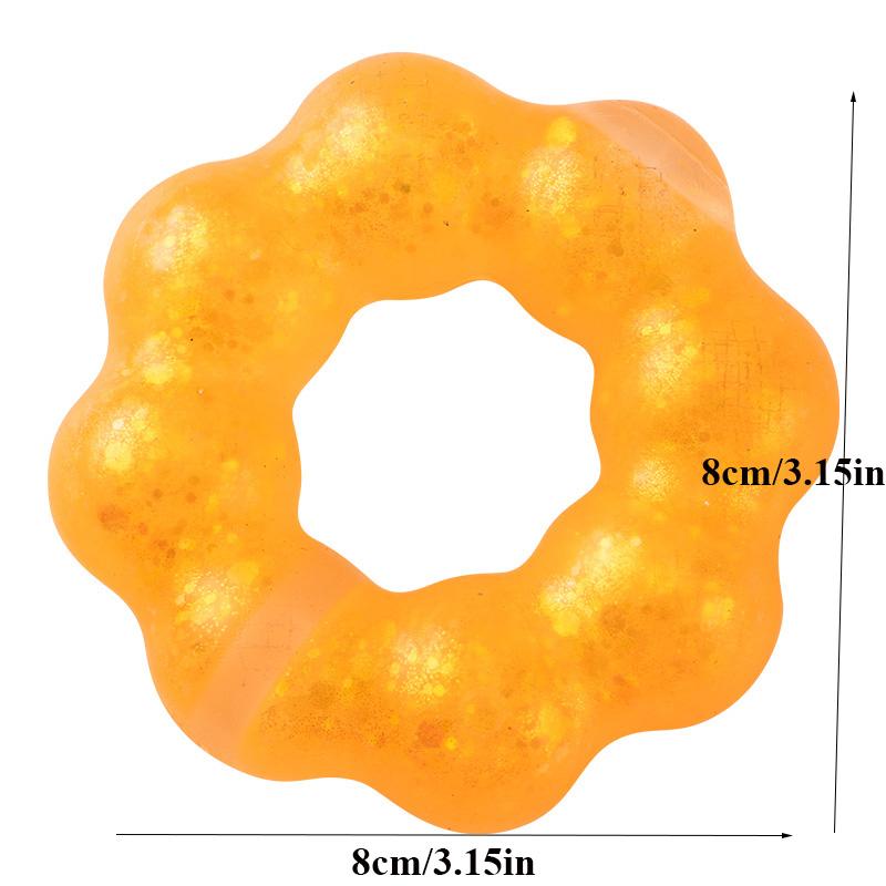 Multi-colors Simulation Donut Squishy Toys Bracelet Anti Stress Soft Sensory Squeeze Fidget For Kids Birthday Gifts Party Favors