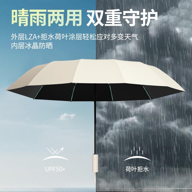 60 bone thickened reinforcement enlarged automatic three-fold vinyl umbrella * 1