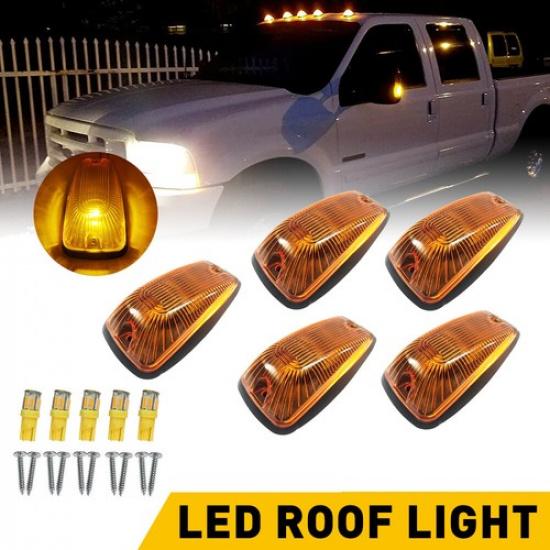 

5X Cab Marker Roof Light Amber LED Running Lamp For Chevy GMC 88-02 Pickup Truck