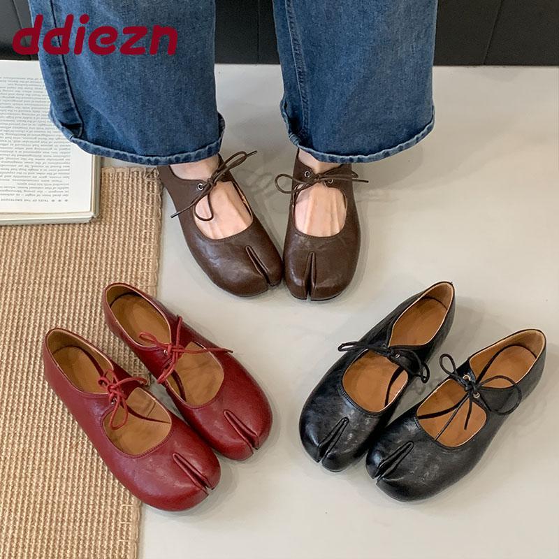 Mode Damen Flache Mary Janes Schuhe zum Hineinschlüpfen Mode Schmetterlingsknoten Schuhe Seltsame Zehen Damen Flats Mit Schuhen