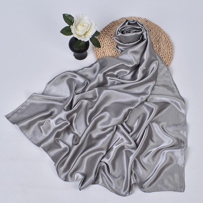 90cm Silk Scarf Scarftop Headwraps For Woman Fashion Four Seasons Hair Accessories Hijab Foulard Bandana Femme Headscarf