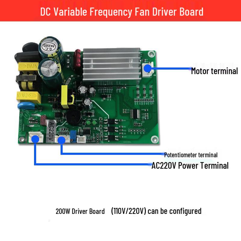 CY127BL DC Brushless Variable Frequency Smoke Purifier Fan - High Suction, Low Noise, Stepless Speed Control