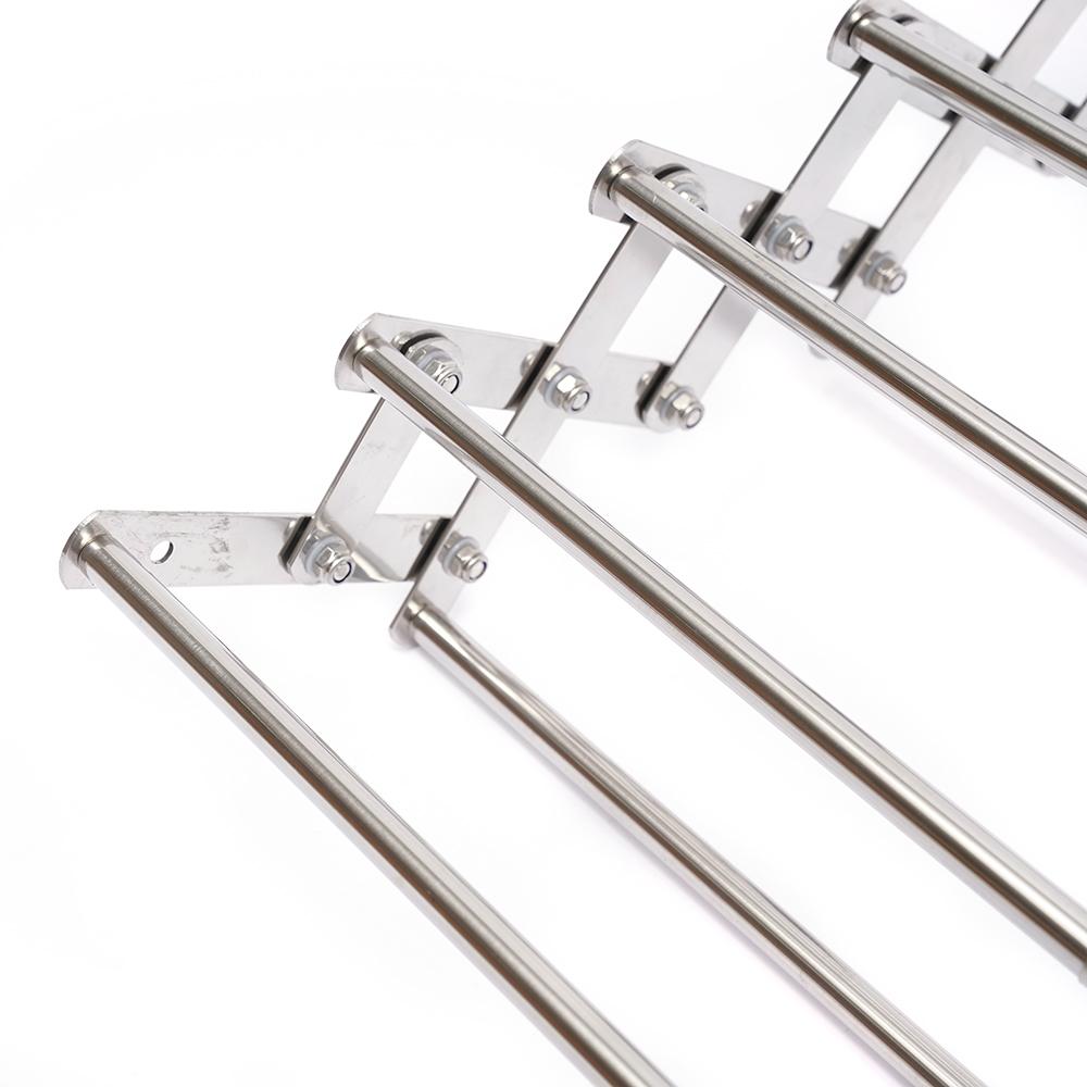 Folding Clothes Rack, Bathroom Towel Rack Bracket, Bathroom Toilet Stainless Steel 42-80 Cm