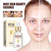 Weißer Reis Gesichtsserum Poren verkleinern Aufhellende Whitening Creme Anti-Aging Linien und Falten für strahlende Haut Straffende Pflege Essenz