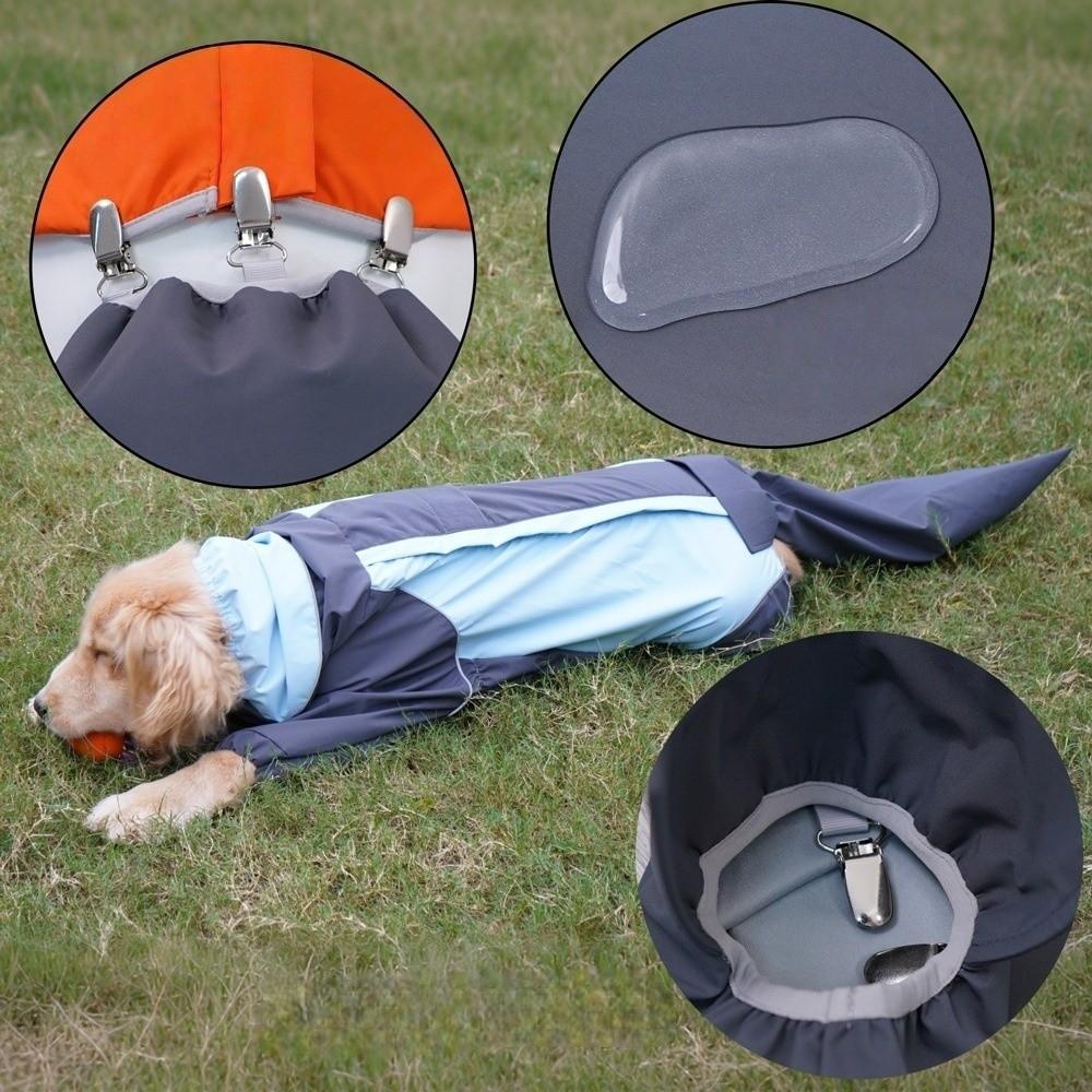 Waterproof Dog Tail Protect Cover Washable Easy To Wear Dog Tail Raincoat Comfortable Breathable Dog Hoodie Vest Accessories