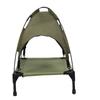 Elevated Dog Bed with Canopy Removable Outdoor Dog Bed Cot High Load Bearing for Dogs Cats Large 26 X 17.7 X 25.6in