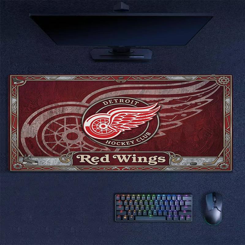 Detroit Red Wings Color Mouse Pad Large Gaming Table Cushion Non-slip Laptop Tablet Big Mousepad XXL Mat Mini PC Playmat With Lock Edge