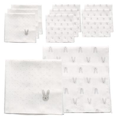 Cuby & Mom Kaninchen-Schal-Taschentuch-Set, 10 Stück, koreanische Babyprodukte