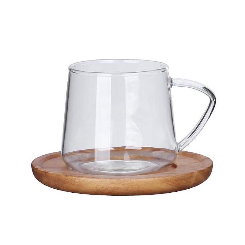 Premium Borosilicate Glass Mug with Coaster