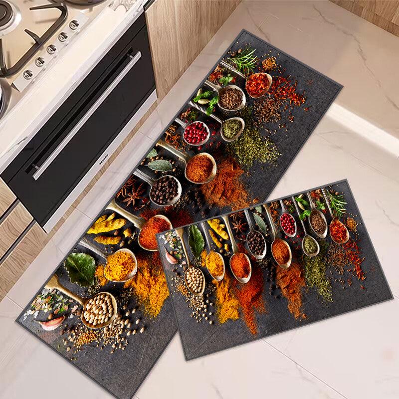

Нескользящие впитывающие коврики для кухни из кристального бархата, напечатанные на 3D-принтере 50 x 120 cm