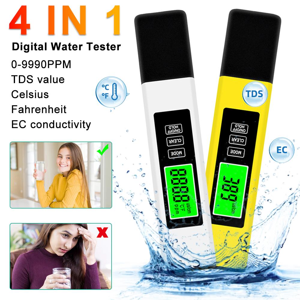PH Meter 0.01 High Precision for Water Quality Tester with 0-14 Measurement Range Suitable Aquarium Swimming Pool