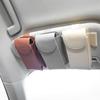 Car-styling Storage Holder Leather Sun Visor Point Pocket Sunshade Bag Organizer Bag IC Card Holder