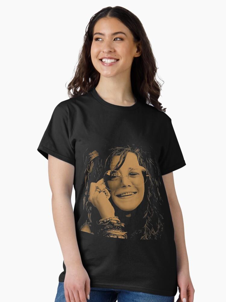 Janis Joplin Vintage Janis Joplin Art Print – Retro 70S Singer Portrait, Boho Music Tee | Limited Edition Classic T-Shirt