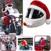 Motorcycle Helmet Cover Funny Christmas Hat Decoration Santa Claus Plush Motorbike Helmets Christmas Cover Moto Accessories