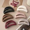 Safe Soft Silicone Shark Clip Semicircle Anti Collision Hair Claw Protection For The Back Of The Head Anti Fall Hair Clip