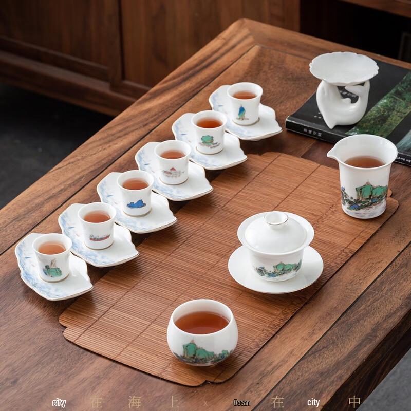 Xiamen Sea Garden Light Luxury Ceramic Tea Set