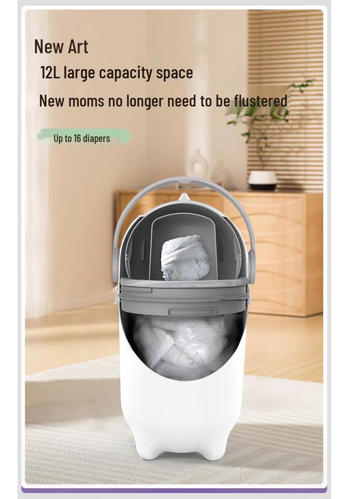 Large Capacity Baby Diaper Liners & Sealed Trash Can - Odor-Resistant