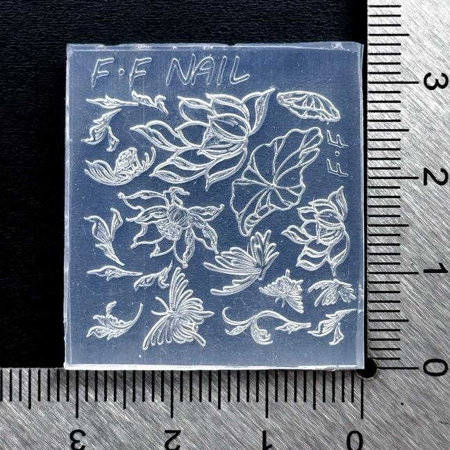 European Butterfly Lace Snowflake Umbrella Ring 3D Silicone Nail Art Mold