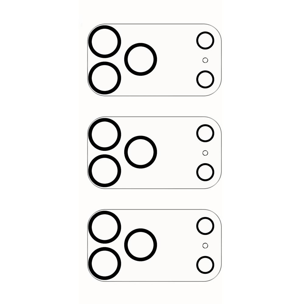 

3 шт. Защитная накладка на объектив камеры из закаленного стекла для iPhone 17 Pro Max Air 16 Plus 15 14 13 Mini 12 11 17Pro iPhone17 iPhoneair Защитные аксессуары For iPhone 11 Pro Max чистый