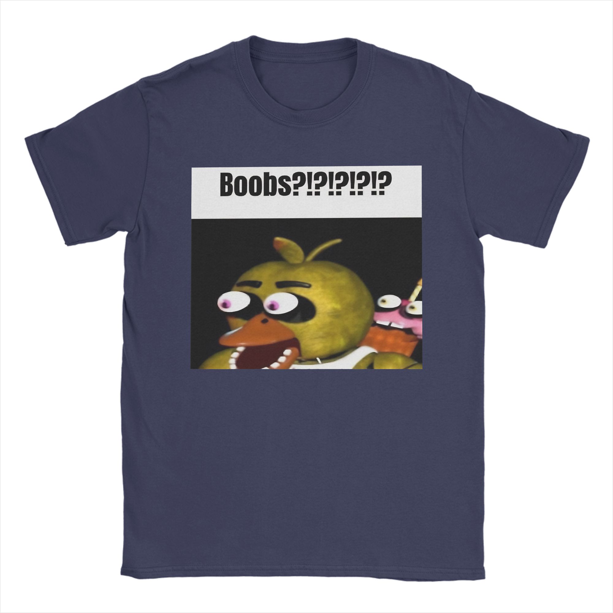 Baibao QIQI Mannen Bonnie Ballen !!!! Meme T-shirts FNAF At Freddys 100% Katoenen Kleding Grappig Korte Mouw Ronde Hals T-shirt Grafisch Zacht T-shirt S