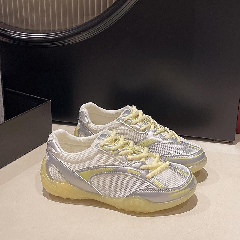 New women's sneakers - muffin thick bottom casual fashion not tired feet non-slip shock absorption arch support comfortable mesh breathable shoes