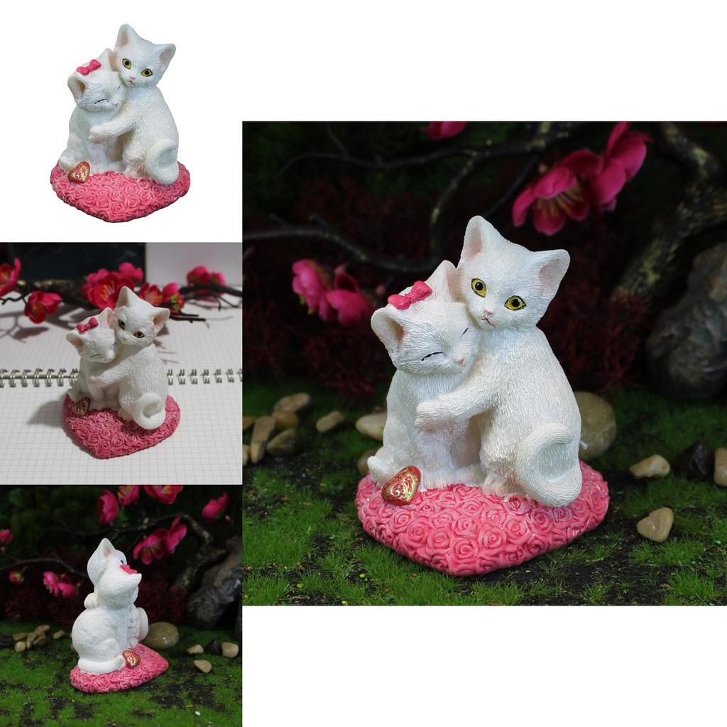 Resin Lucky Cat Decor Gift For Birthdays And Housewarming Celebrations