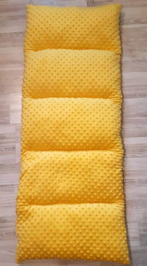 rocking chair blanket MAŁPISZON yellow