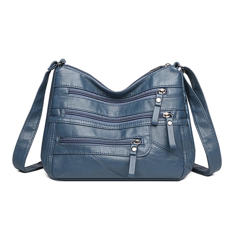 Mother Bag Middle-Aged Crossbody Bag Soft Leather Large Capacity Women's Shoulder Bag