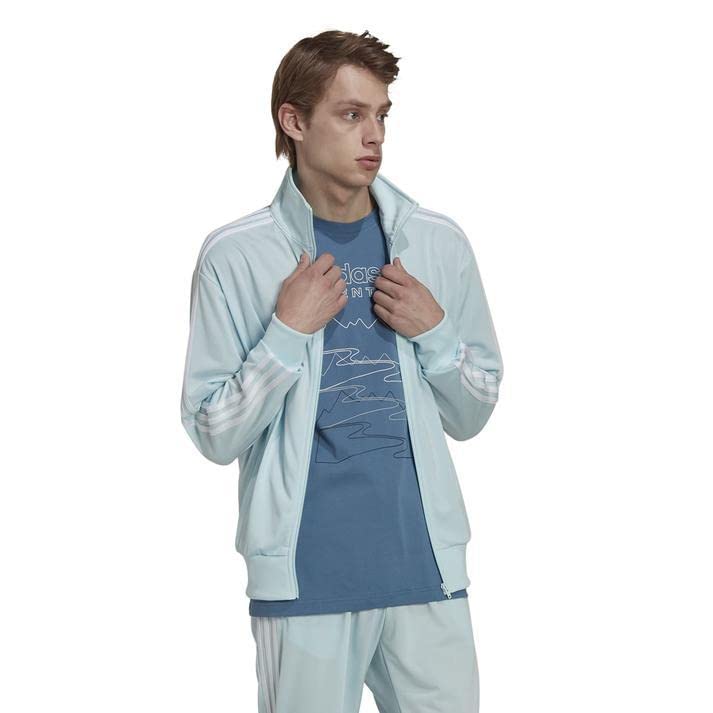adidas Originals Firebird Track Tricot Jersey Track Size L Almost Blue Top, Jacket, (172-178cm), HL9341,