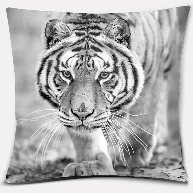 Tiger Lion Series Animal Pillow Gift Home Office Decoration Pillow Sypialnia Sofa Poszewka na poduszkę poszewka na poduszkę