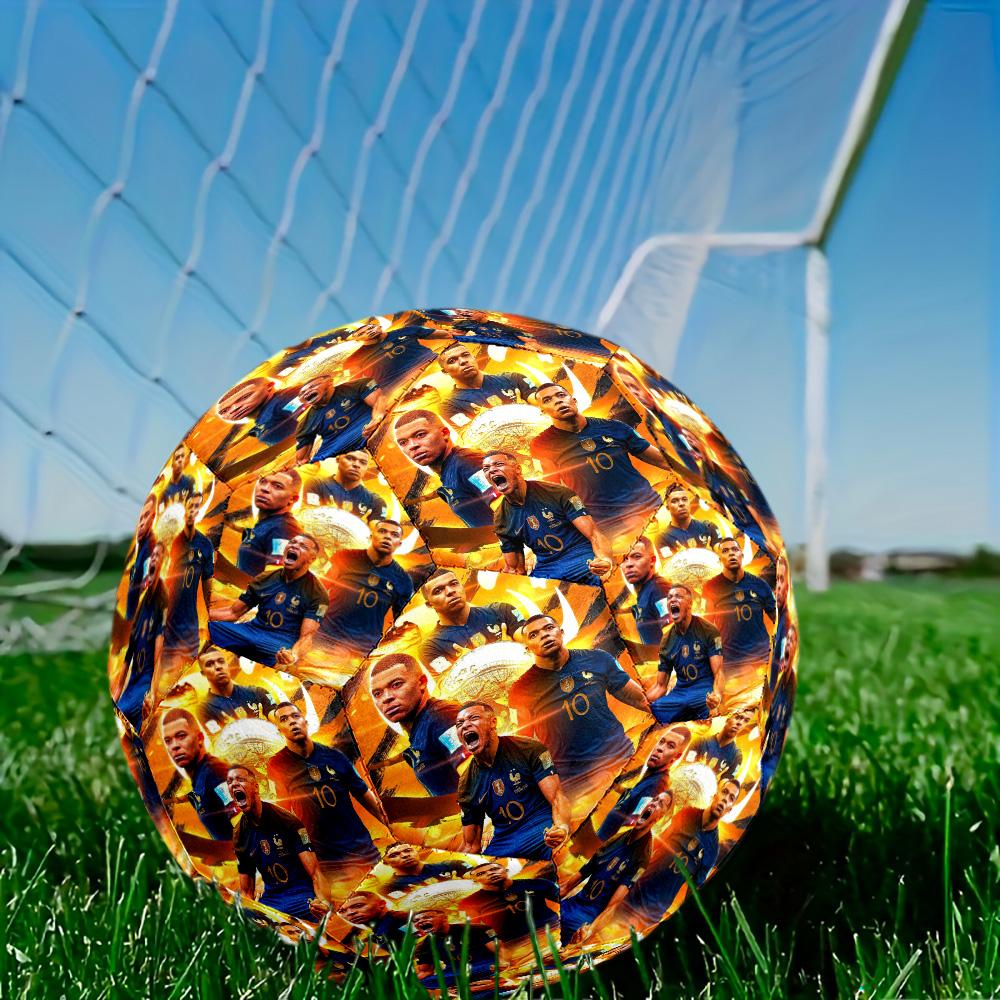 Mbappé Size 5 Soccer Ball Machine Sewn Indoor Outdoor Training and Matches Sports Enthusiast Gifts Distinctive Home Decor And Party Gift